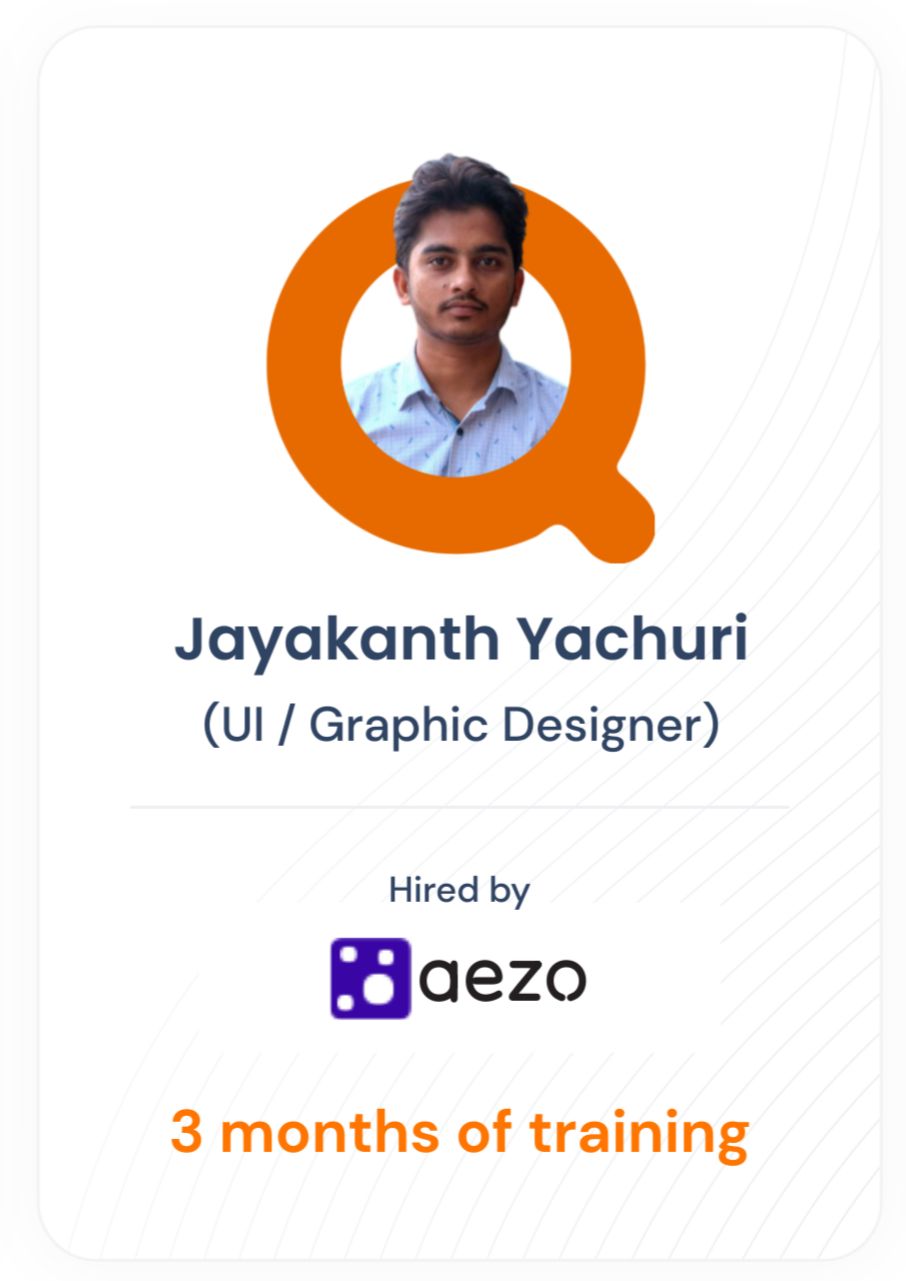 Jayakanth Yachuri — UI / Graphic Designer success story
